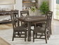 Loft - 42" Table - Two Tone Gray / Brown