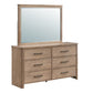 Anika - Mirror - Natural / Brown