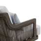 Genova - Patio Swivel Club Chair With Accent Pillow (Set of 2) - Gray