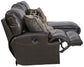 Como - 3 Piece Italian Leather Match Reclining Sectional