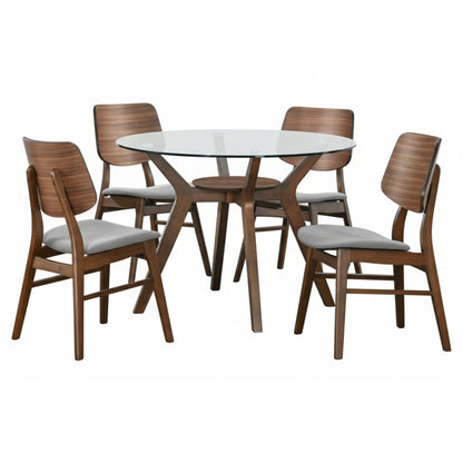 Oscar - Round Glass Dining Table Set