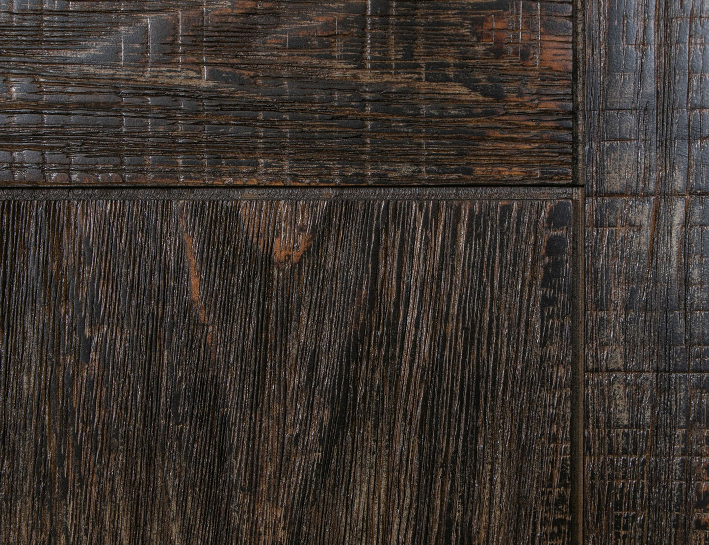 Blackburn - 4 Doors Console - Charred Brown