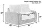 Snowball - Chair & 1/2 - Taupe / Natural