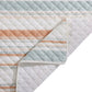 Mystic Stripe - Twin Cotton Gauze Quilt Set (Set of 2) - Coral