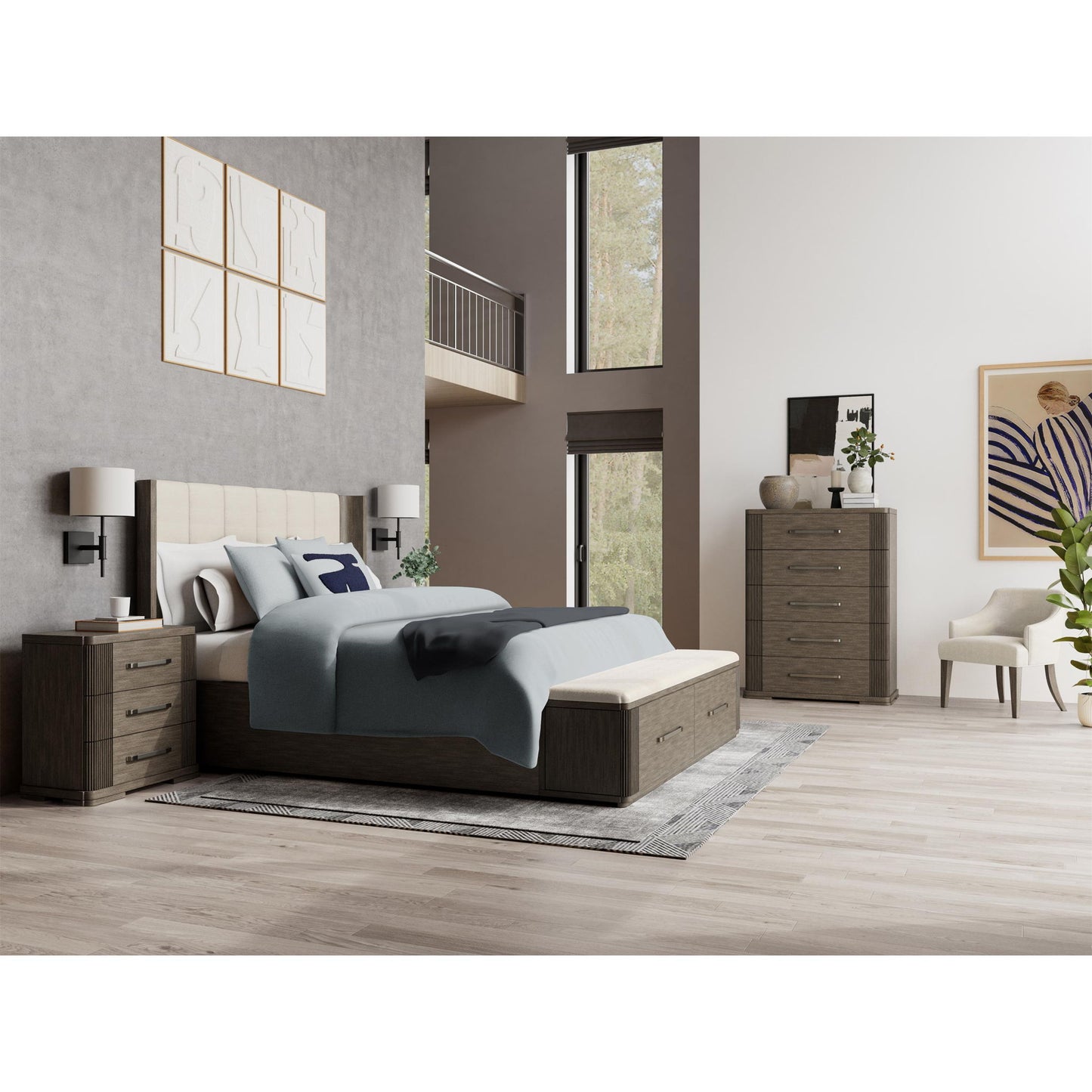 Sariel - 5 Drawer Chest - Dark Brown
