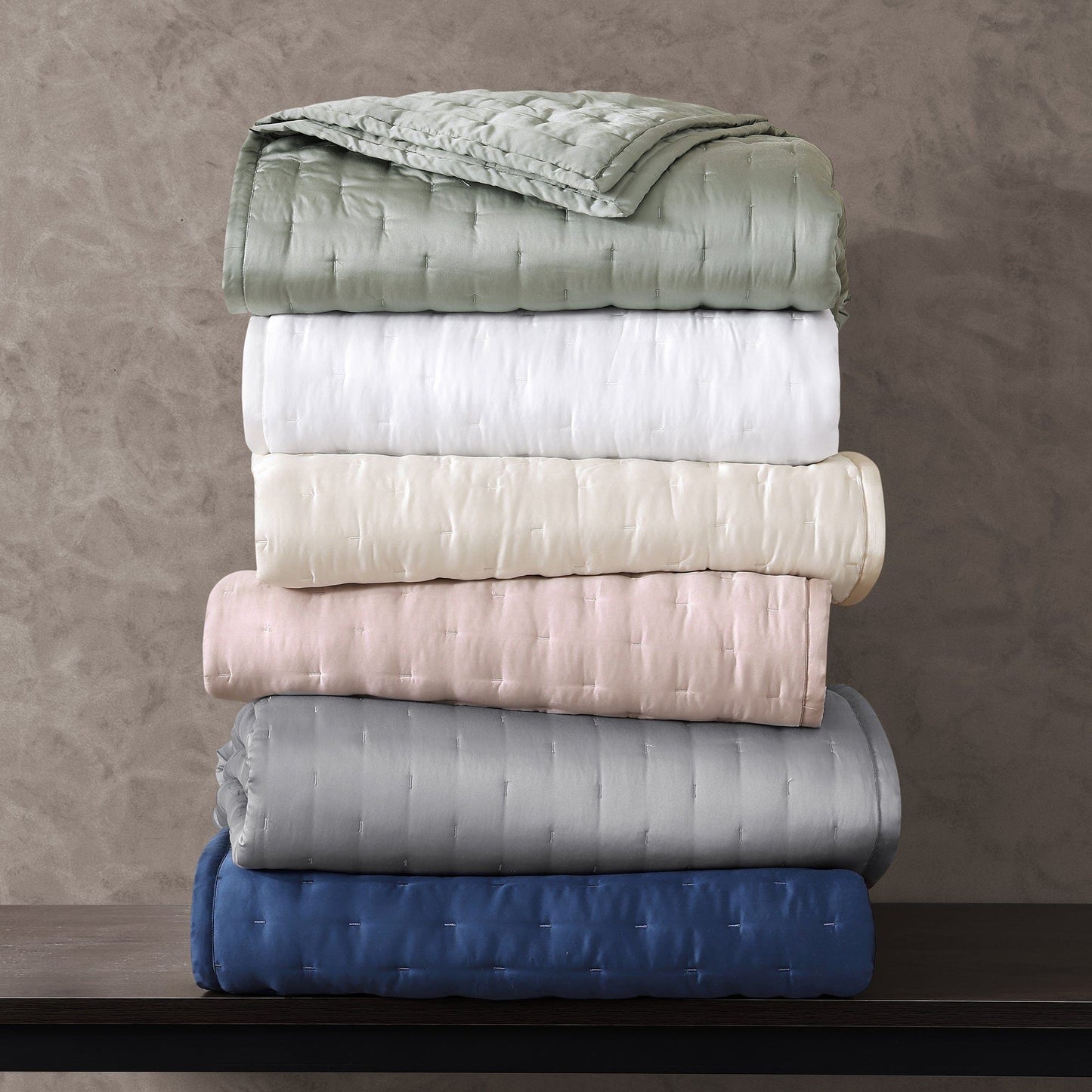 Lyocell - King Eucalyptus Quilt Set (Set of 3) - Ivory