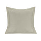 Luna - Single Flanged Washed Linen Pillow - Light Tan