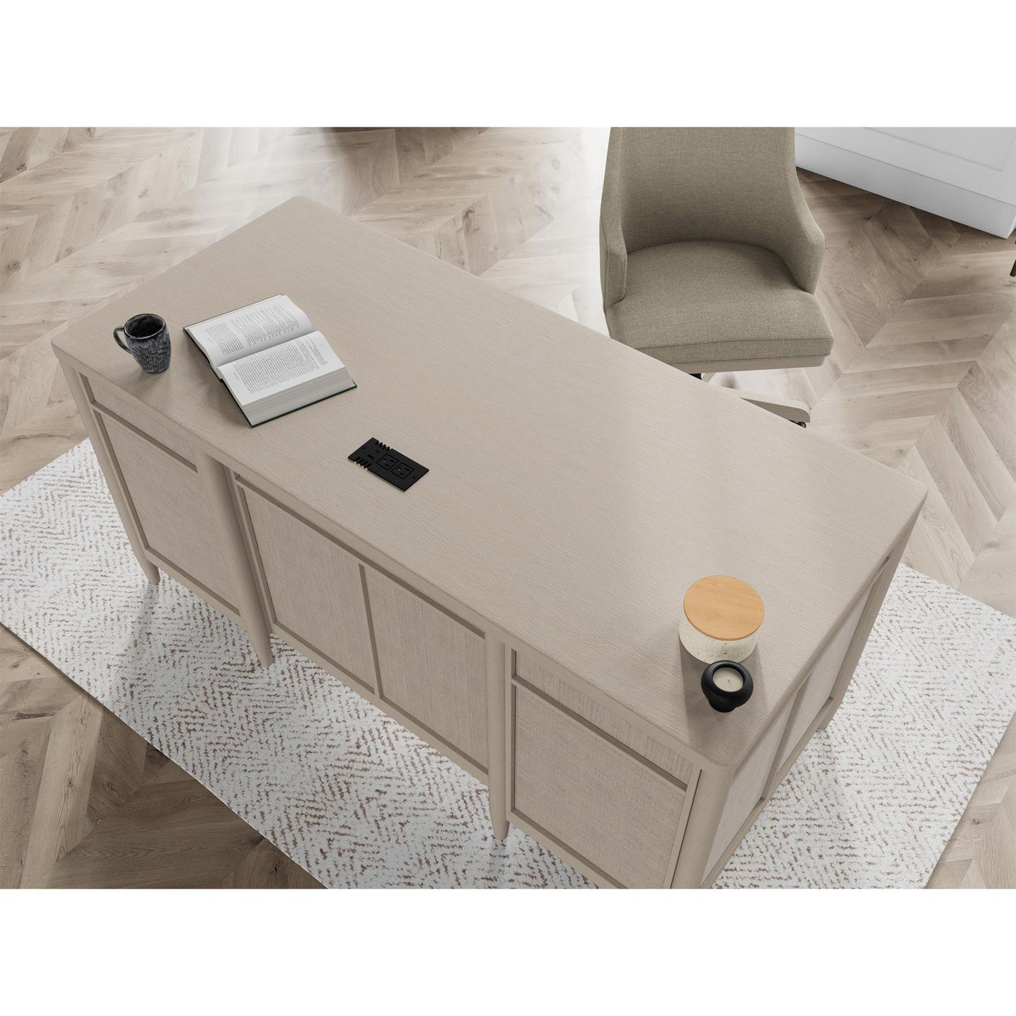 Maren - Executive Desk - Beige