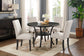 Crispin - Round Dining Table - Gray