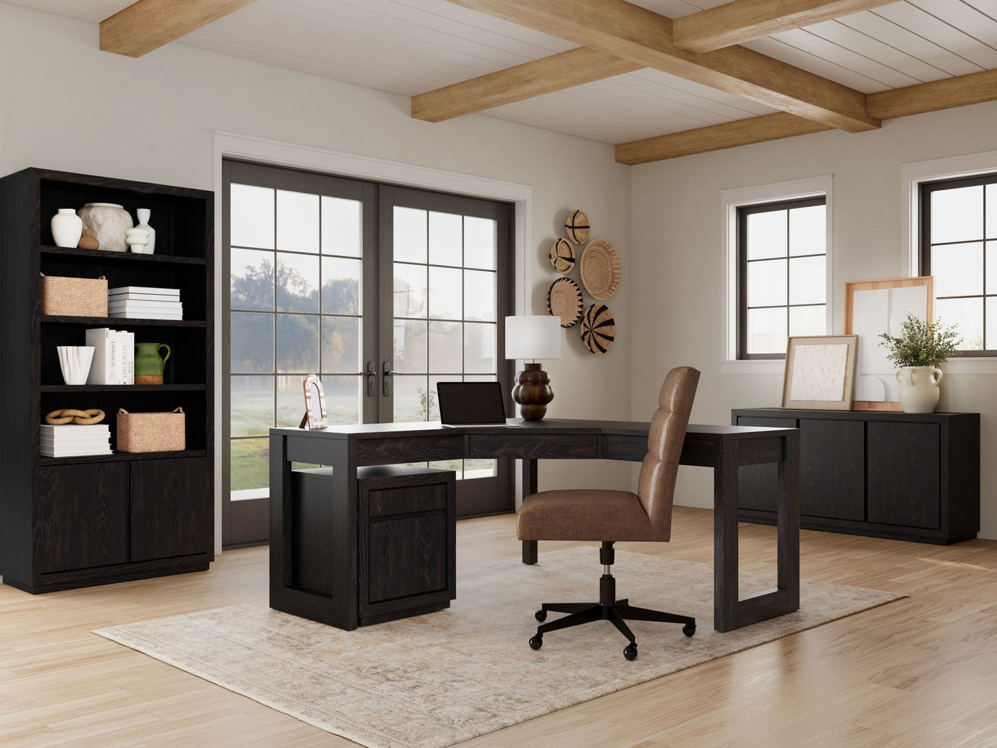 Westwood Dark - Bookcase - Whiskey / Ebony Whiskey Oak