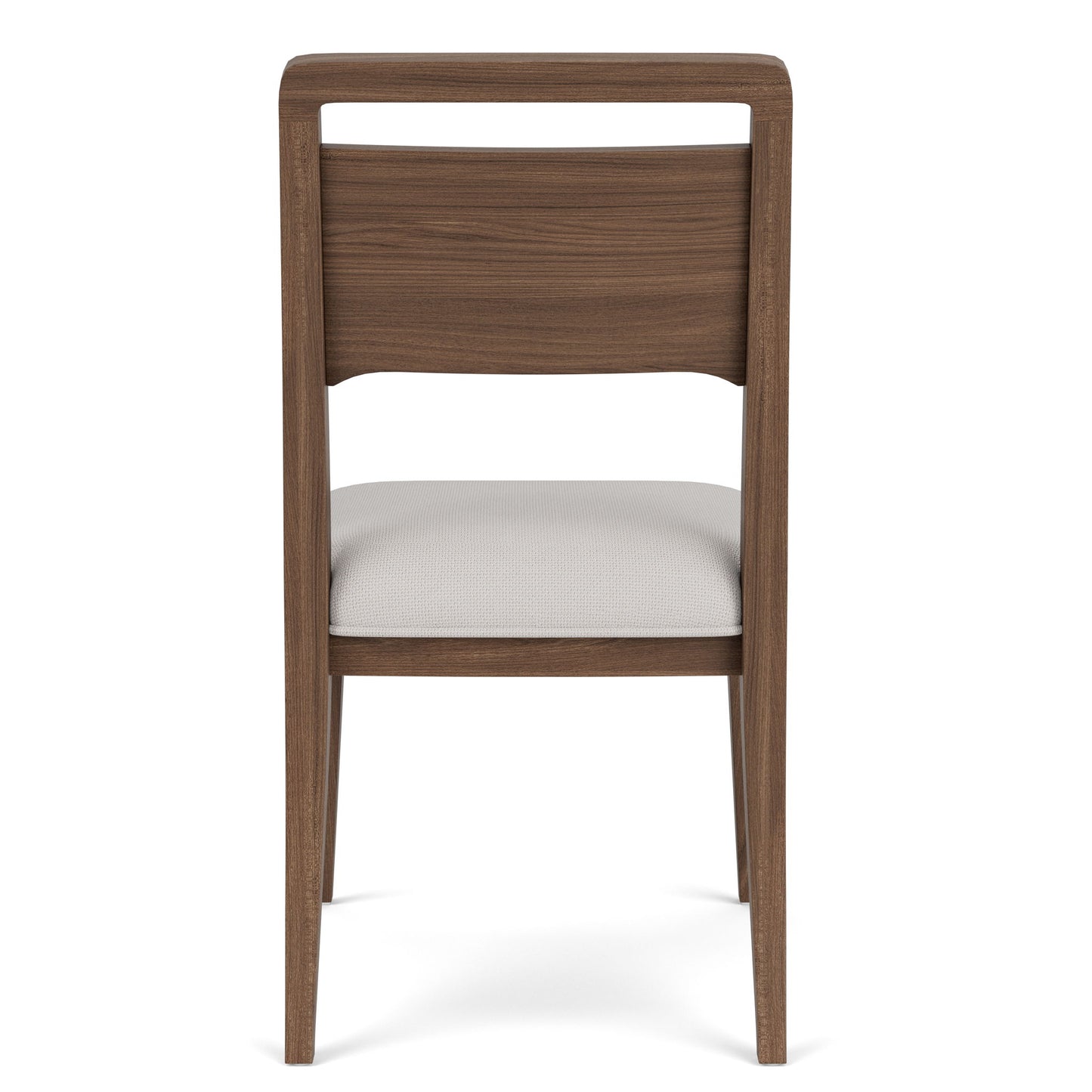 Delia - Wood Back Side Chair (Set of 2) - Nouveau Walnut / Beige
