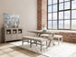 Bennett - Rectangle Dining Table - Frosted Gray