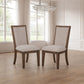 Augusta - Upholstered Side Chair (Set of 2) - Rustic Brown