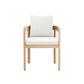 Wesley - Patio Side Chair With Cushion (Set of 2) - White