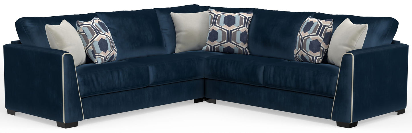 Jetson - Sectional With Comfort Coil Seat Cushions And Included Accent Pillows