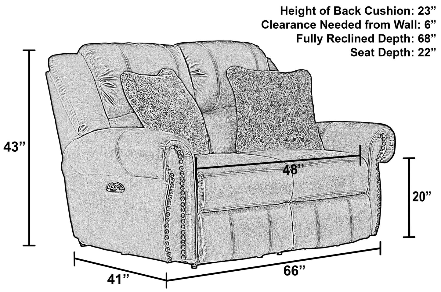 Pickett - Reclining Loveseat