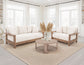 Duna - Sofa - White / Light Brown