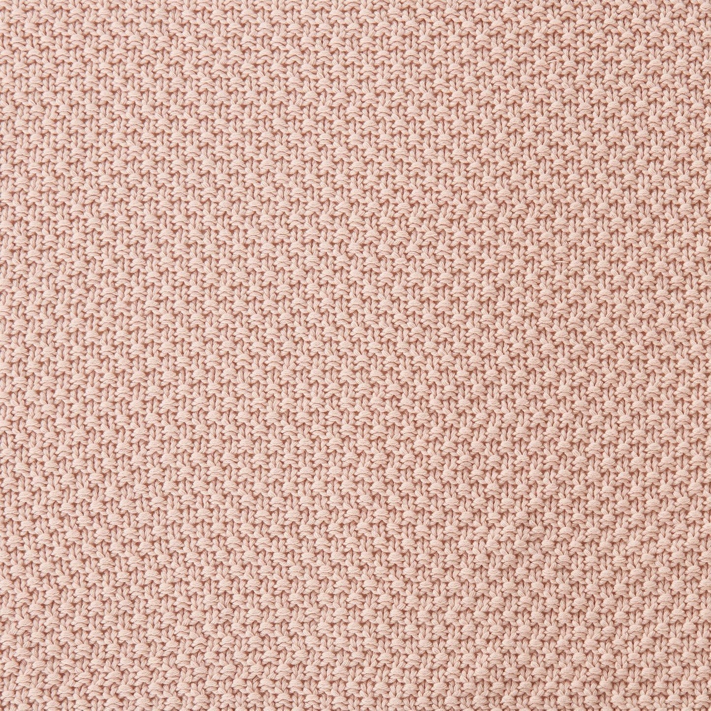Cotton Knit - King Blanket - Blush