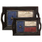 Texas Themed - Texas Flag Tray Set (Set of 2) - Multi Color