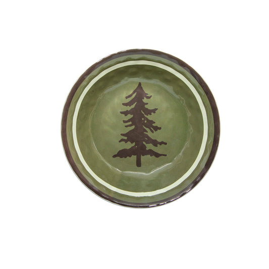 Aztec Bear - Melamine Bowl (Set of 4) - Green
