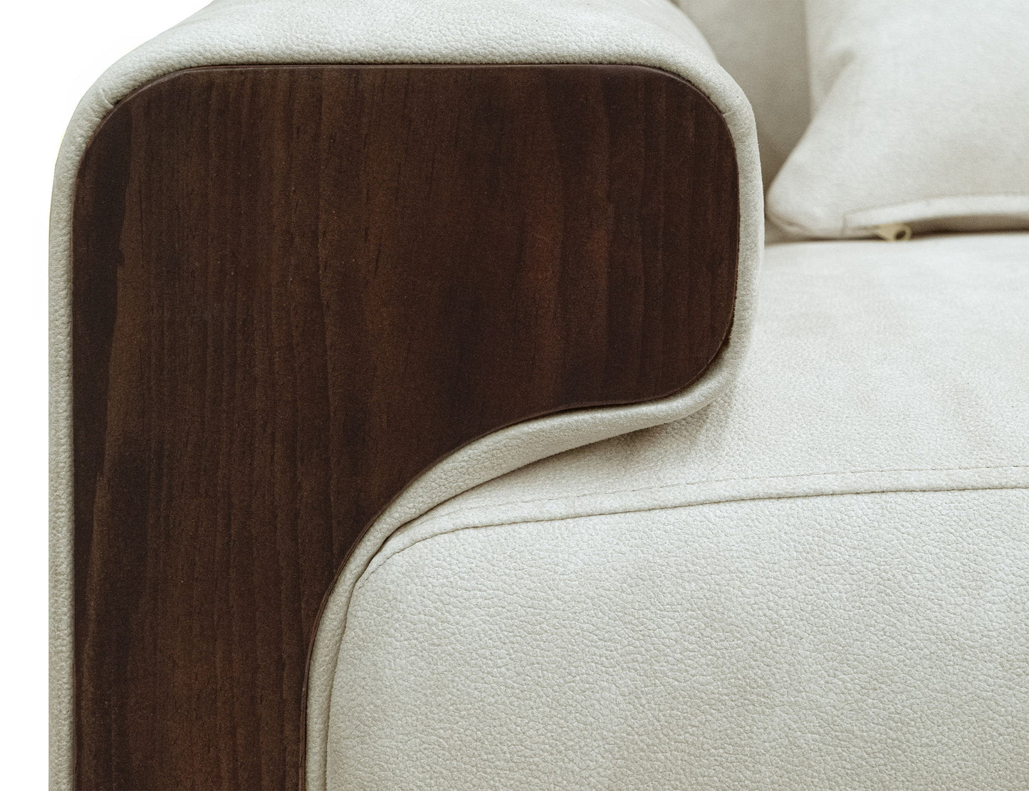 Raramuri - Loveseat - White / Dark Brown