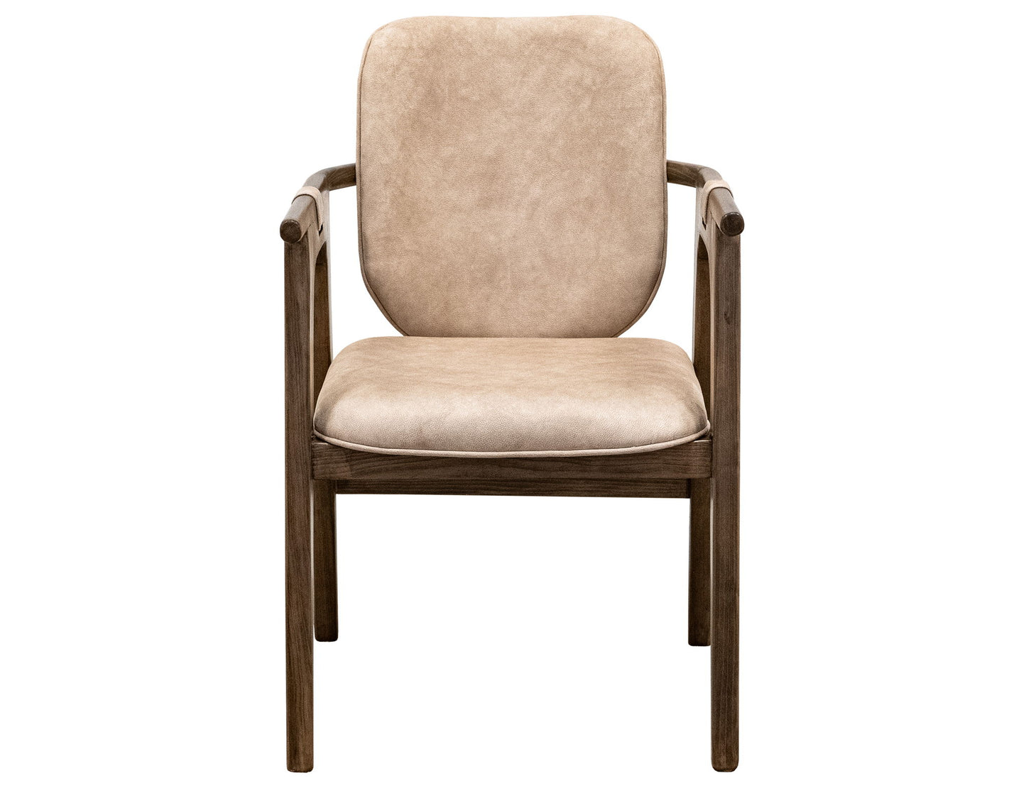Silver - Upholstered Chair - Brown / Beige