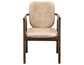 Silver - Upholstered Chair - Brown / Beige