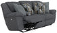 Trifecta - Sofa With 3 Recliners and Drop Down Table