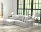 Logan - Upholstered Sectional With Comfort Coil Seating And Accent Pillows Included