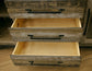 Loft - Buffet With 3 Drawer / 2 Doors - Two Tone Gray / Brown