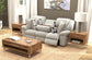 Trifecta - Sofa With 3 Recliners and Drop Down Table