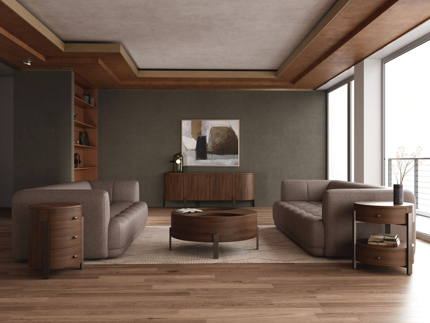 Nova - Media Console - Nouveau Walnut