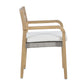 Arden - Wood And Wicker Patio Dining Chair (Set of 2) - Natural / Brown