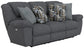 Trifecta - Sofa With 3 Recliners and Drop Down Table