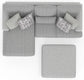 Titan - Sectional With Comfort Coil Seating, Cocktail Ottoman And Accent Pillows Included