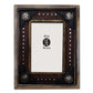 Picture Frame - 4" x 6" Wooden Resin Leather Insert Picture Frame  - Multi