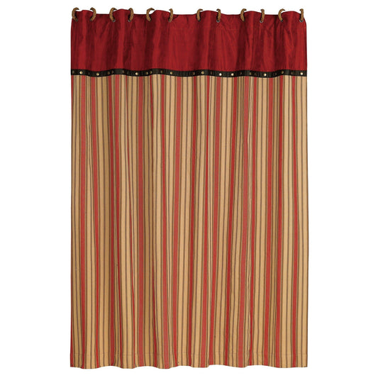 Rock Canyon - Shower Curtain - Red / Tan