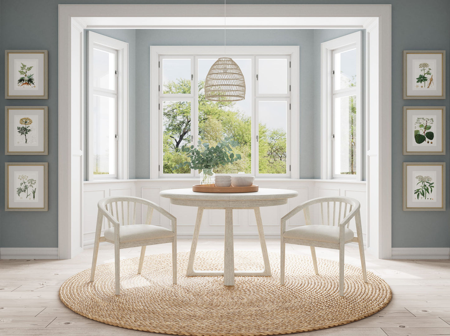 Carmella - Spindle Back Side Chair (Set of 2) - Pebble Oak