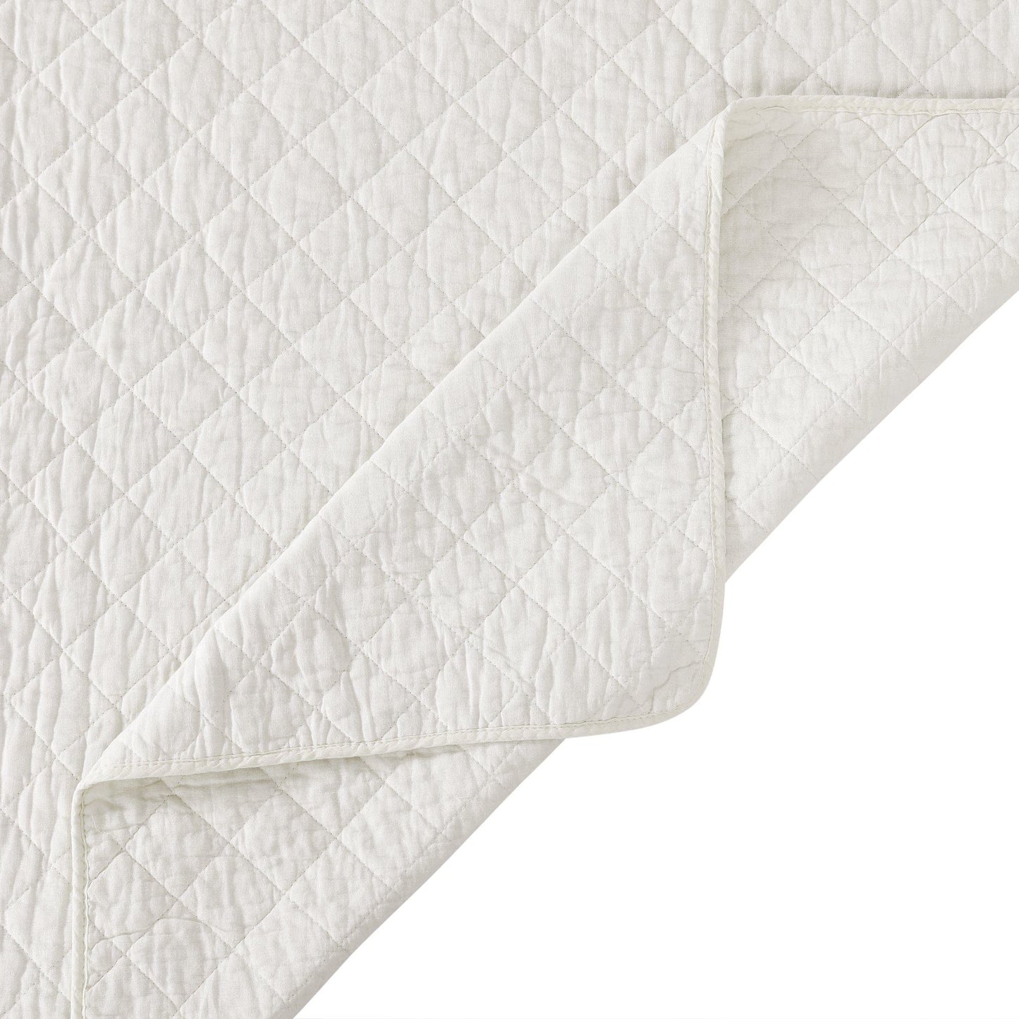 Cotton Comfort - Full/Queen Quilt Set (Set of 3) - White