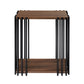 Vertex - Rectangular 3 Piece Occasional Set (1 Coffee & 2 End Tables) - Brown / Black