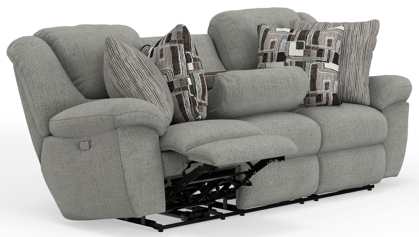 Trifecta - Sofa With 3 Recliners and Drop Down Table
