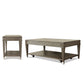 Dara Two - Rectangular Cocktail Table - Gray Wash