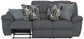 Trifecta - Sofa With 3 Recliners and Drop Down Table