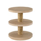 Rosalie - Woven Round Chairside Table - Light Brown