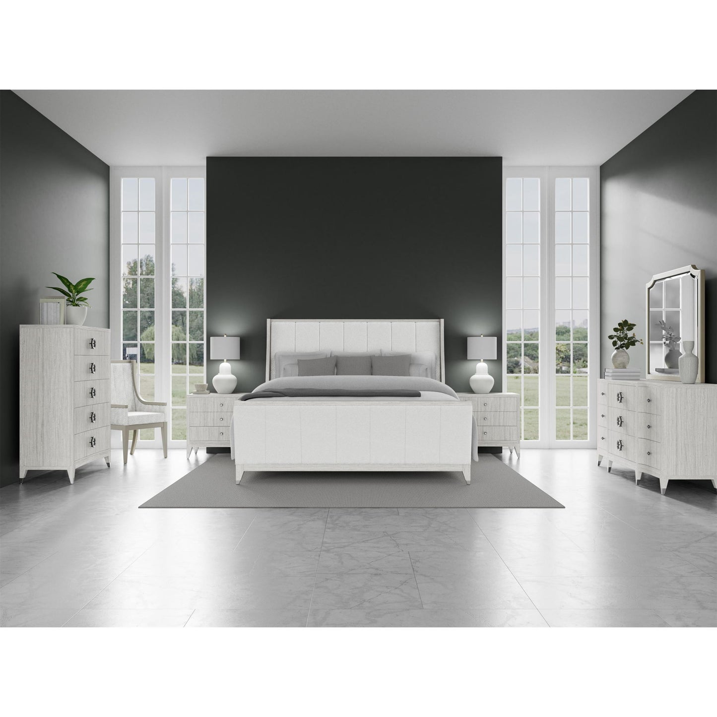 Hepburn - 5 Drawer Chest - White