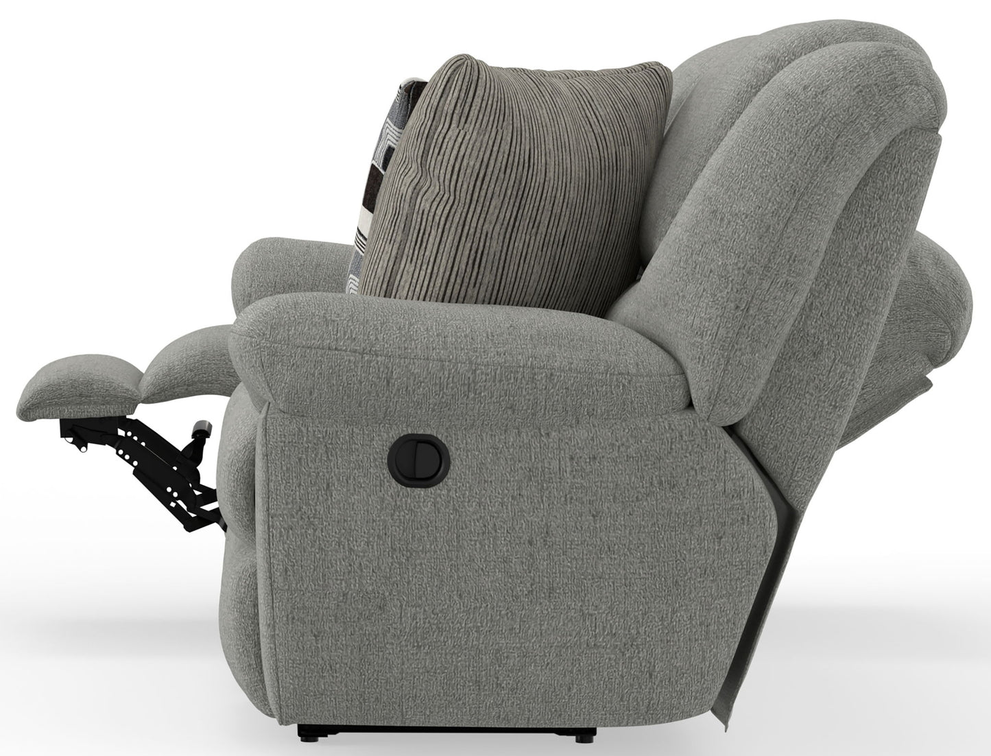 Trifecta - Sofa With 3 Recliners and Drop Down Table