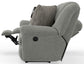 Trifecta - Sofa With 3 Recliners and Drop Down Table