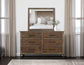 Natural Teca - Mirror - Brown