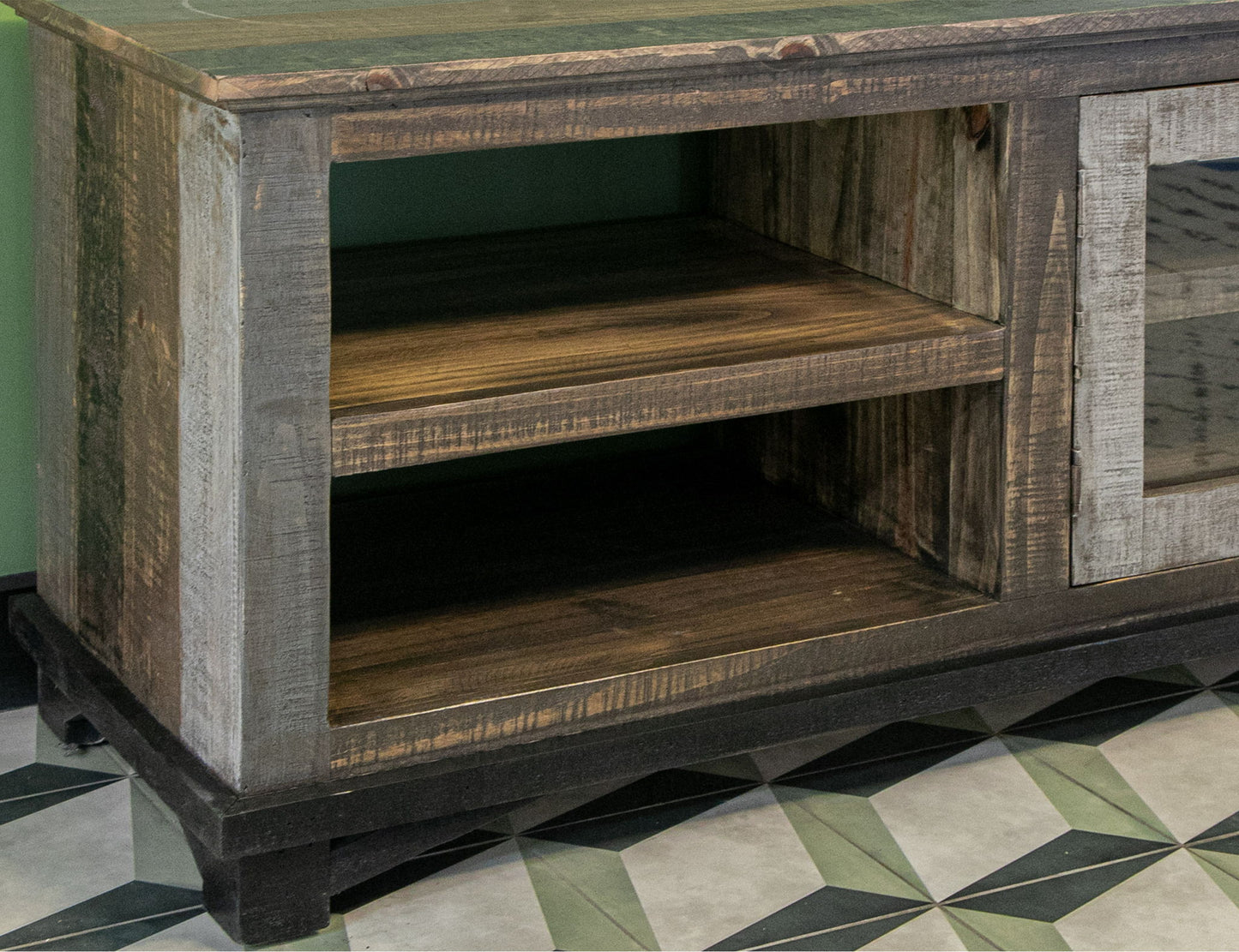 Loft - TV Stand - Two Tone Gray / Brown