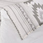 Free Spirit - King Comforter Set (Set of 4) - Gray / White